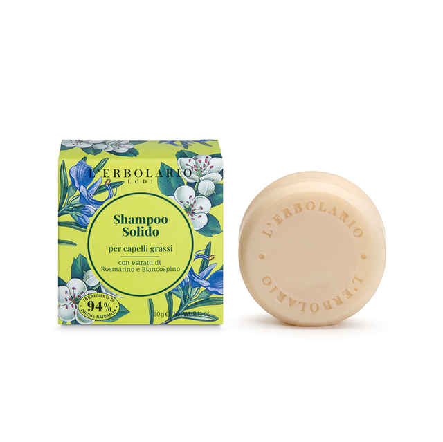 Shampoo solido per capelli grassi