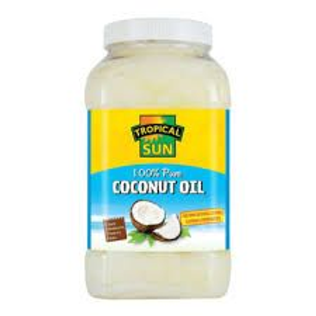 Tropical Sun coconut oil jar 