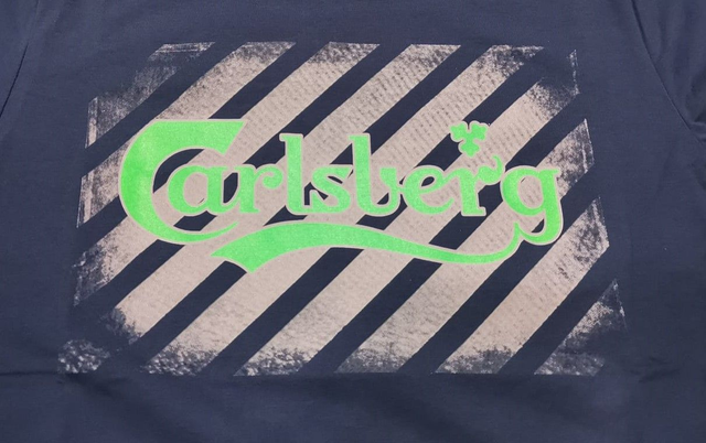 158CBU4611 - Carlsberg T-shirt uomo con stampa fluo