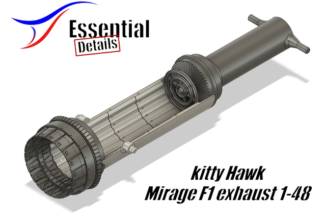 1/48 Mirage F1 exhaust for Kitty Hawk ED-48030