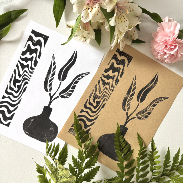 Leafy Dream ~ Linogravures A5