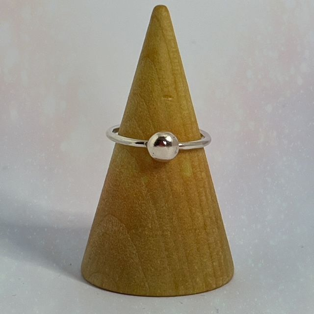 Silver Pebble Ring