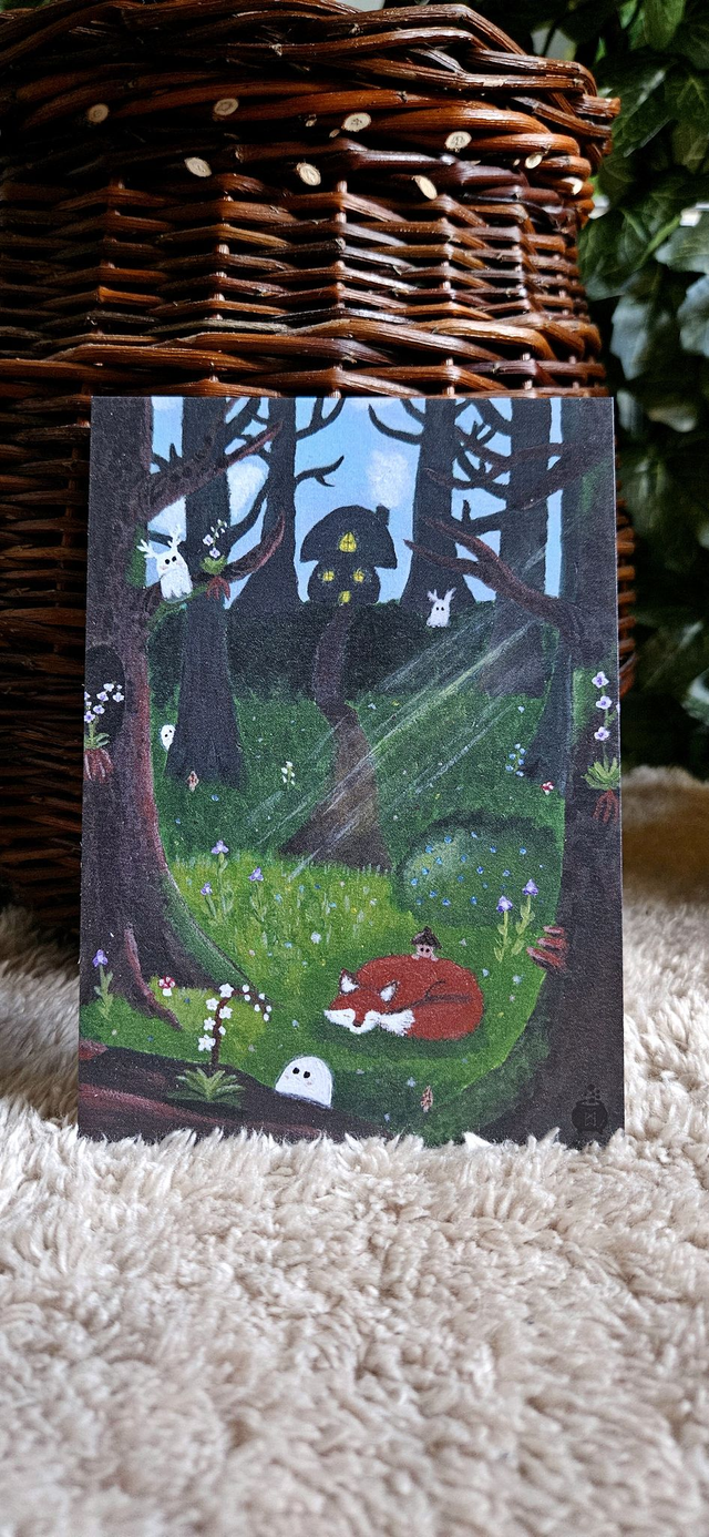 Carte postale - Le Renard Endormi