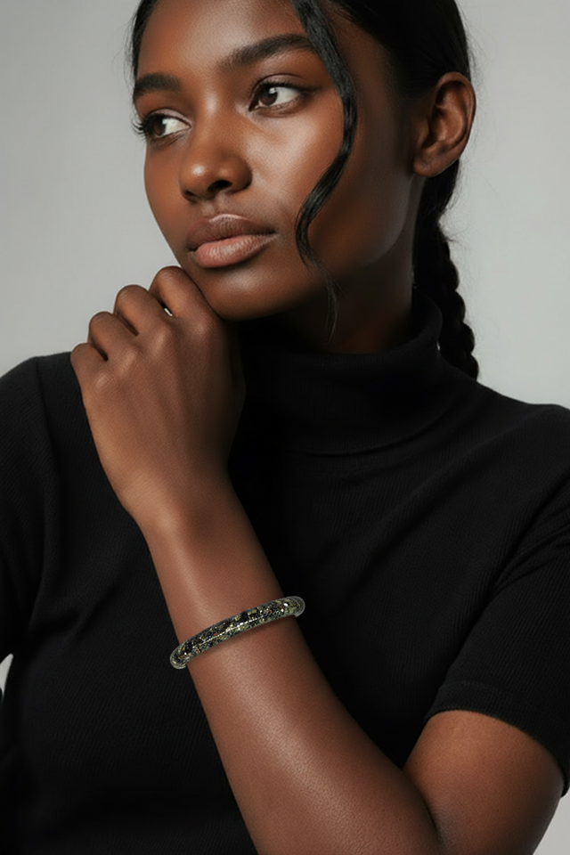 Bracelet fin rond & délicat- Collection Champagne nocturne