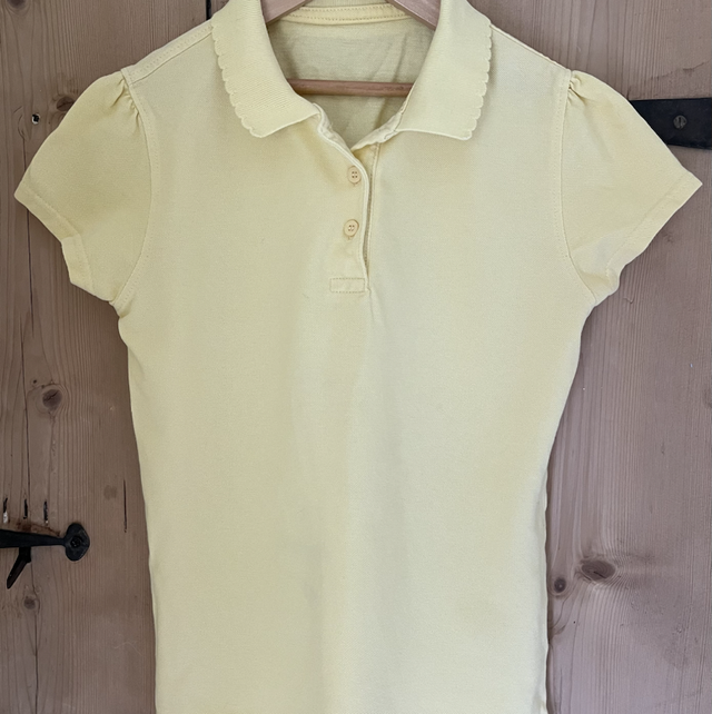 Yellow / Gold Polo shirt (girls) 10-11 years