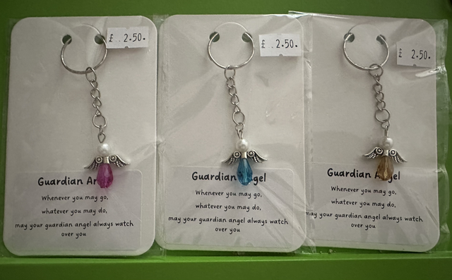 Guardian Angel Keyring (various colours)