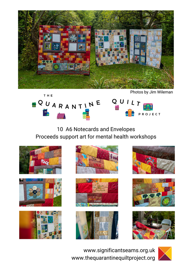 Quarantine Quilt Project Notecard and Envelopes Set