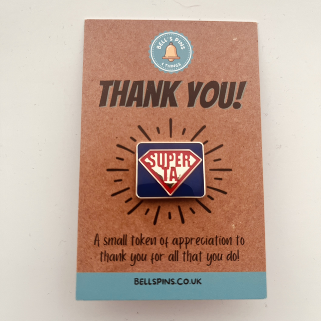 Super TA pin badge