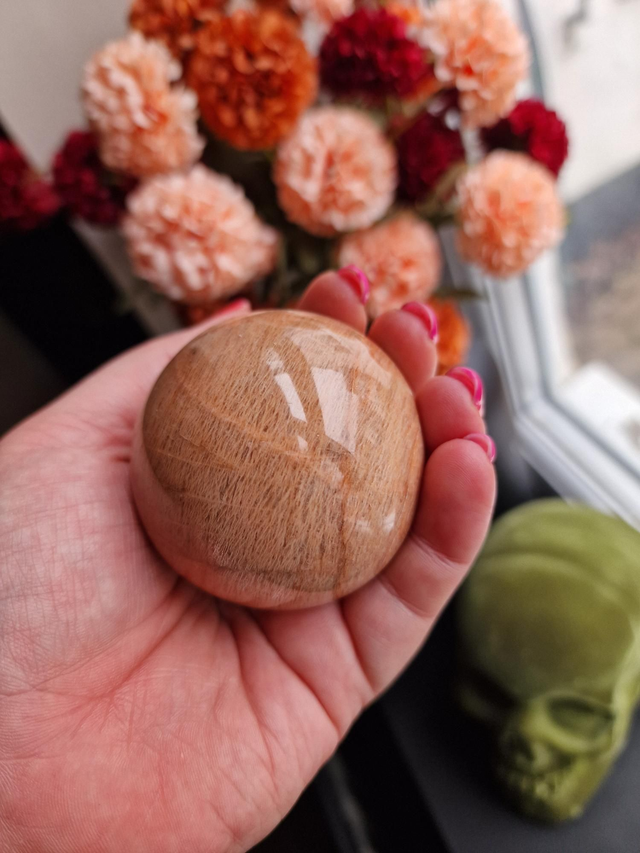 Peach Moonstone sphere