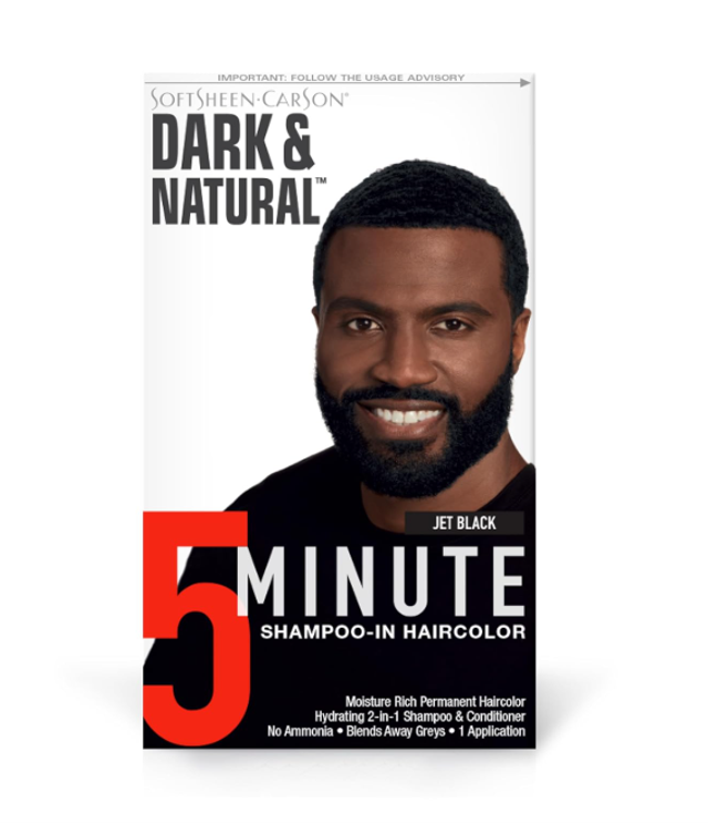 Softsheen-Carson Dark &amp; Natural Men 5 Min Shampoo-In Haircolor (Jet Black )