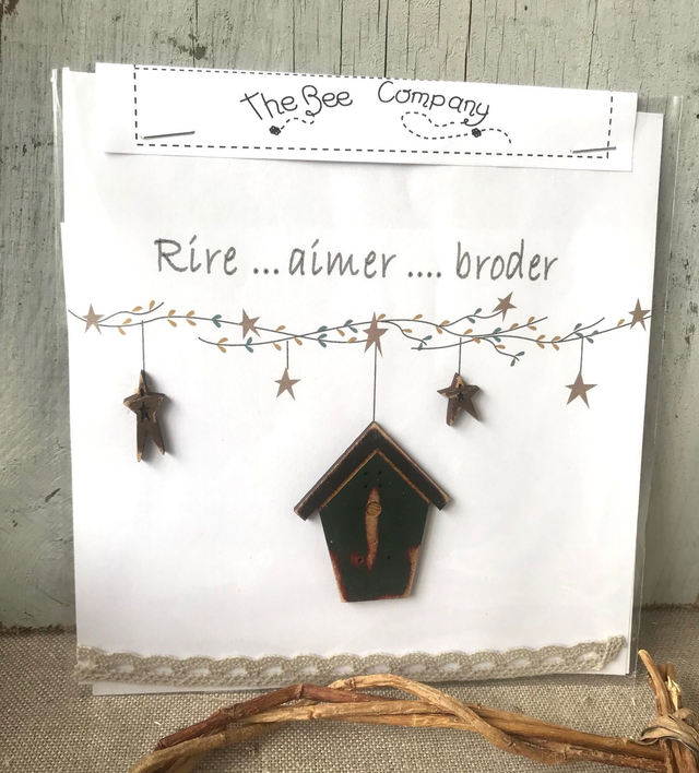 Fiche de broderie 'Rire aimer' - TBS6