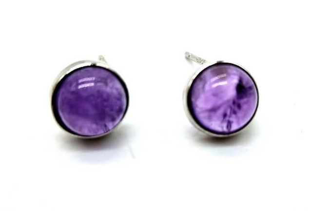 Boucle d'oreille Améthyste 