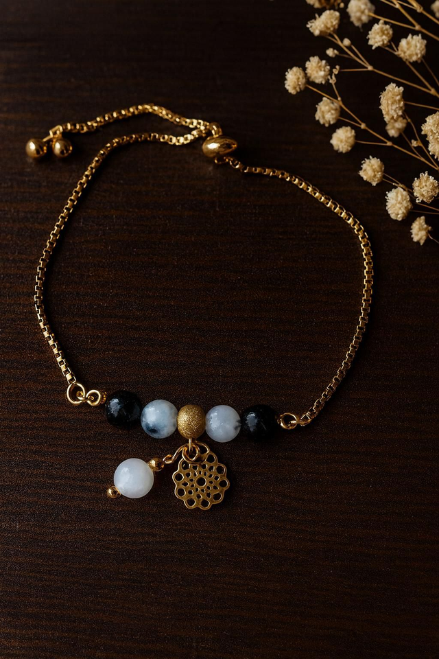 Bracelet Coulissant Quartz Tourmaline - Protection & Harmonie