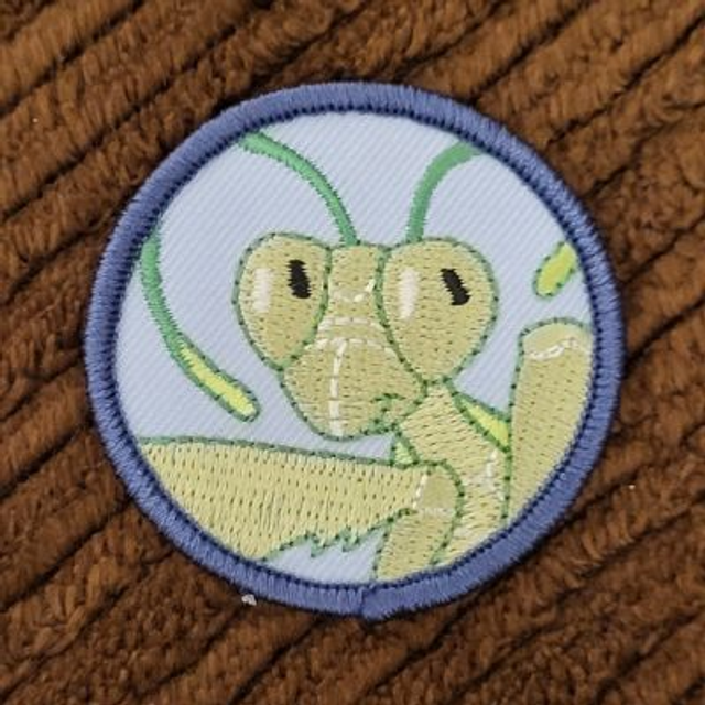 Mantis embroidered patch