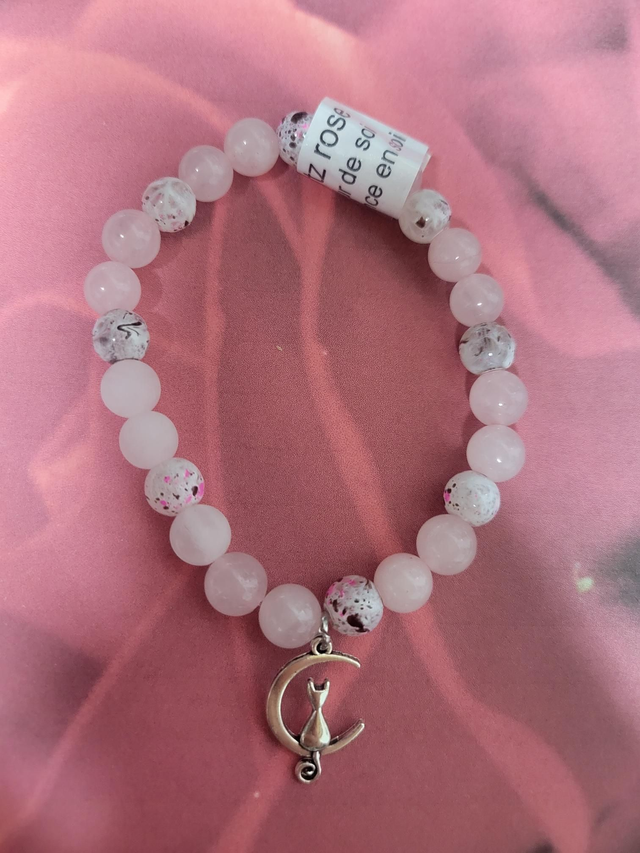 Bracelet pierre Quartz Rose