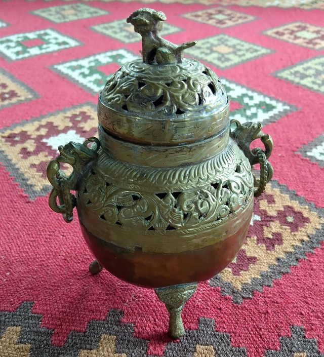 Brass & Copper temple censor