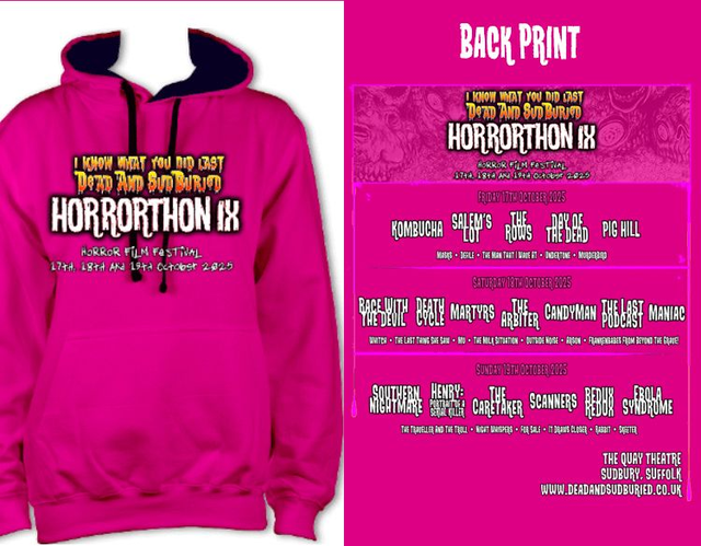 Unisex Backprint Hoodie, I Know What You Did Last Dead And SudBuried: Horrorthon IX