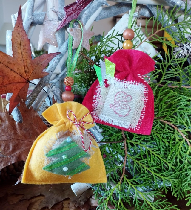 Décoration de Noël Feutrine - Mini hotte