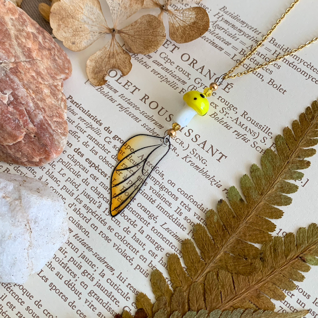 Collier Aube des Songes jaune