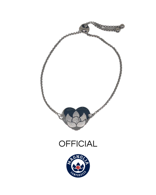 Bracciale in acciaio Simbolo Magnolia Basket