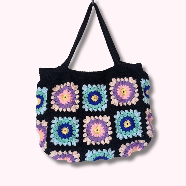 Sac en crochet tote bag fourre-tout 
