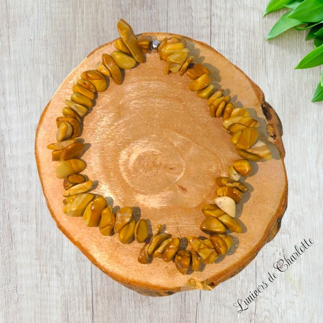 Bracelet "Jaspe paysage" - Baroque - BR-229