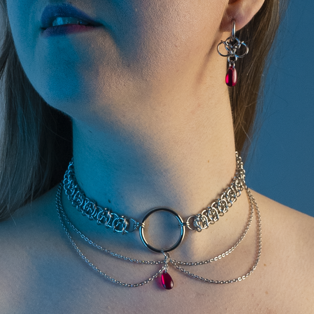 Mórrígan - Collier argenté