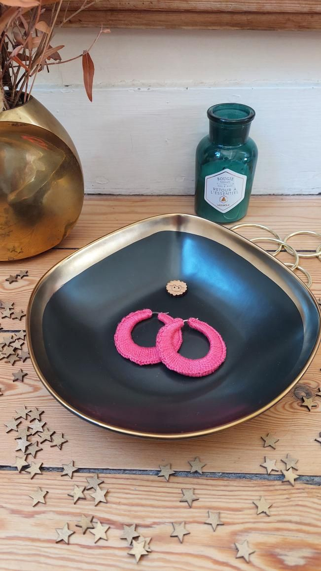 BO créoles roses fushia