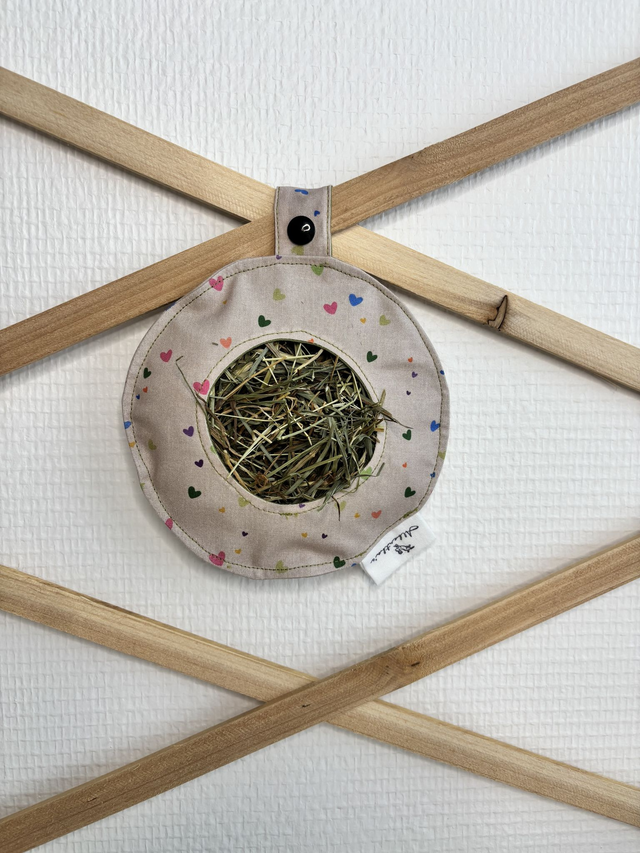 Mini sac à foin Albertha&#039;s &quot;Cœurs&quot;