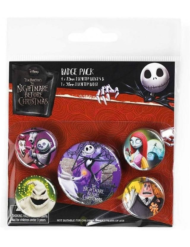 Pyramid International Nightmare Before Christmas Pin Badges 5-Pack Characters