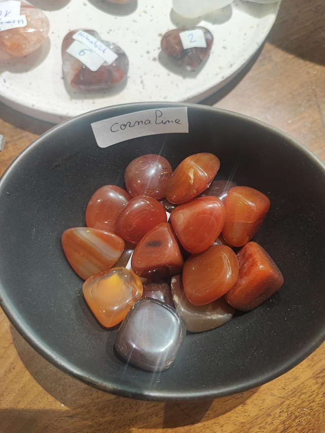 pierre roulée cornaline