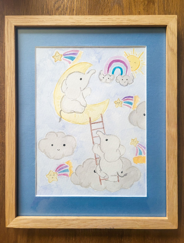 Les éléphants dans le ciel