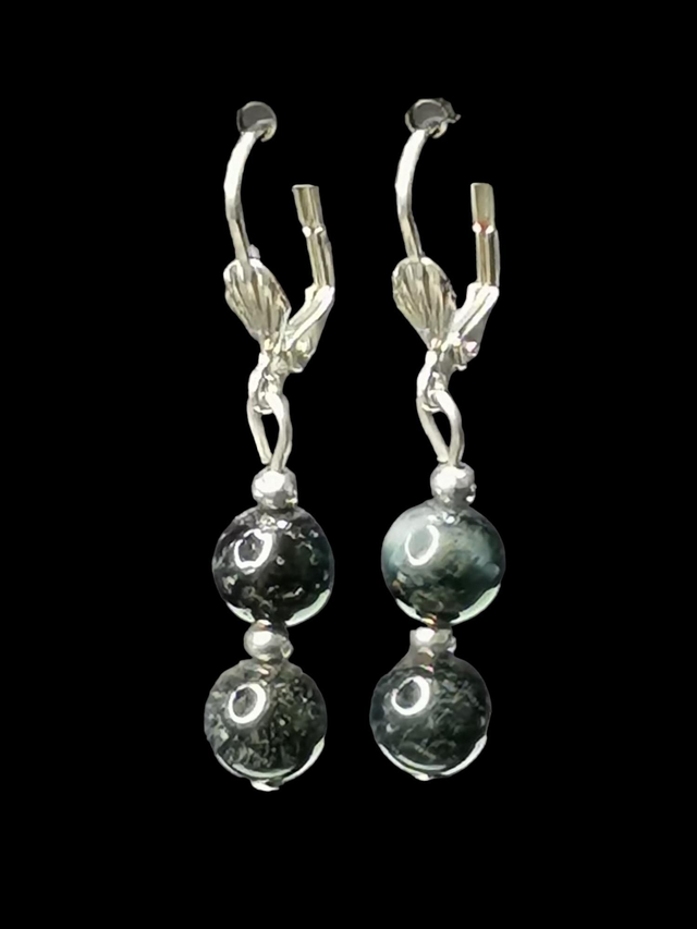 Boucles d&#039;oreilles oeil de faucon 