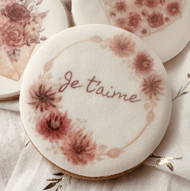 Tendre message - Je t'aime - 6 biscuits - 180 grammes