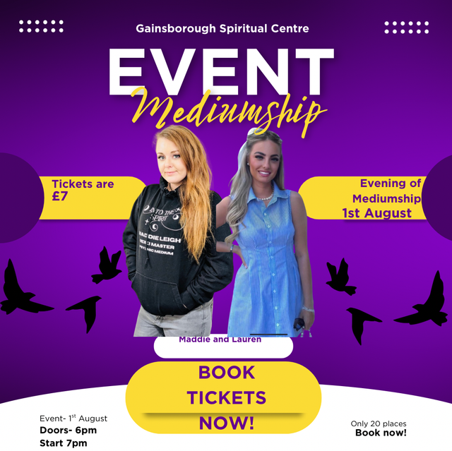 1st August Evening of Mediumship