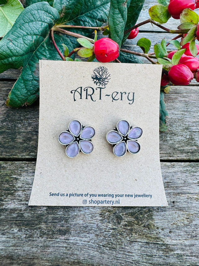 Floral earrings