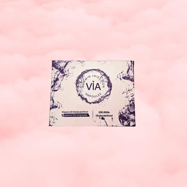 Vitamin D3 Cholecalciferol - 5 pack (200,000iu per 1ml ampoule)