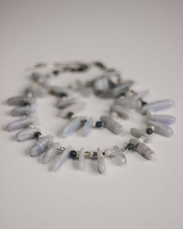 Naszyjnik koralikowy "Wielki błękit"