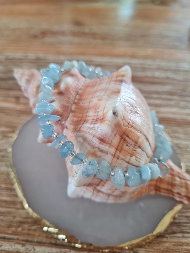 Bracelet aiguë marine 
