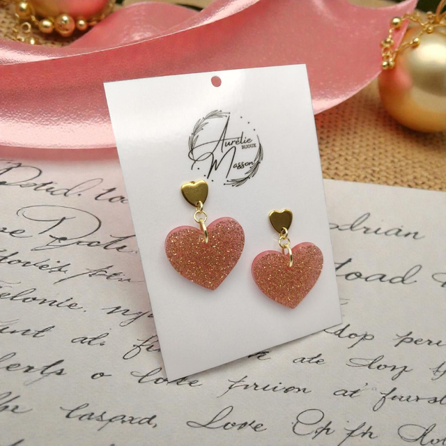 Boucles d'oreilles "Pensée"