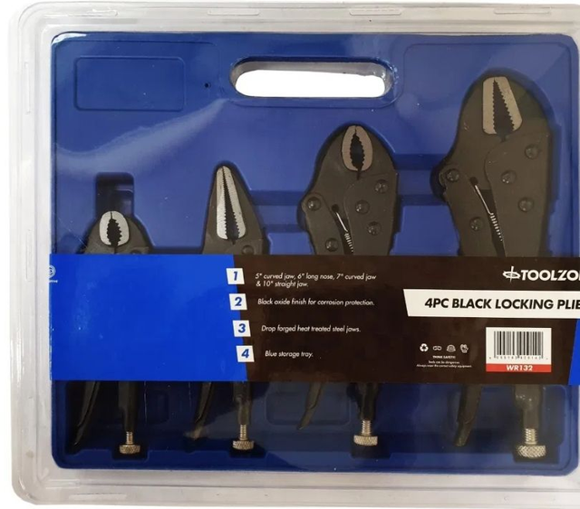 4PC BLACK LOCKING PIERS SET