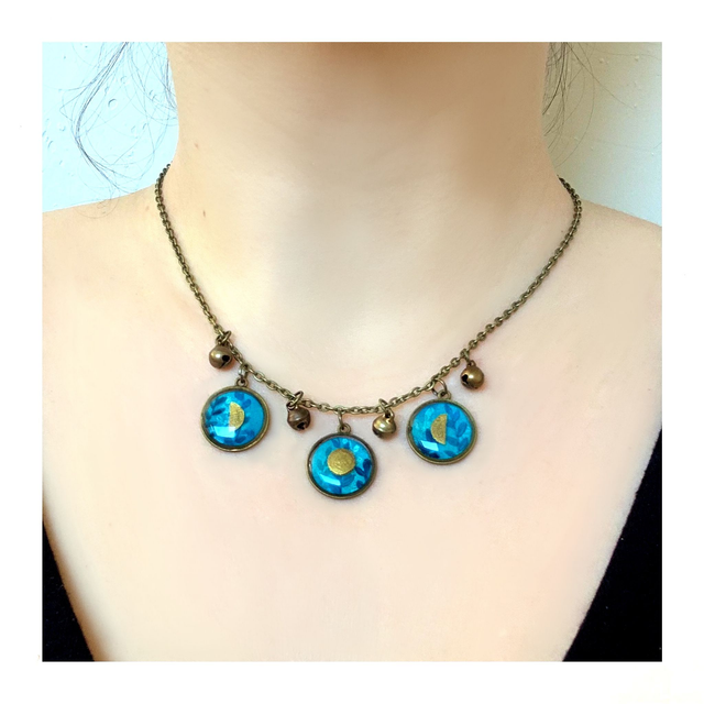 Ras-de-cou Cycle Lunaire 3 lunes - Capsule de Mars 2025