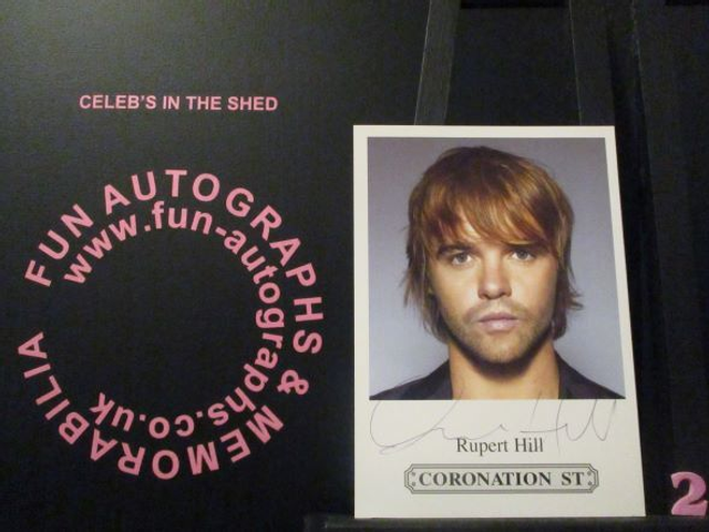 Rupert Hill (Jamie Baldwin) Authentic Autographed Coronation Street 6x4 Cast Card (2)