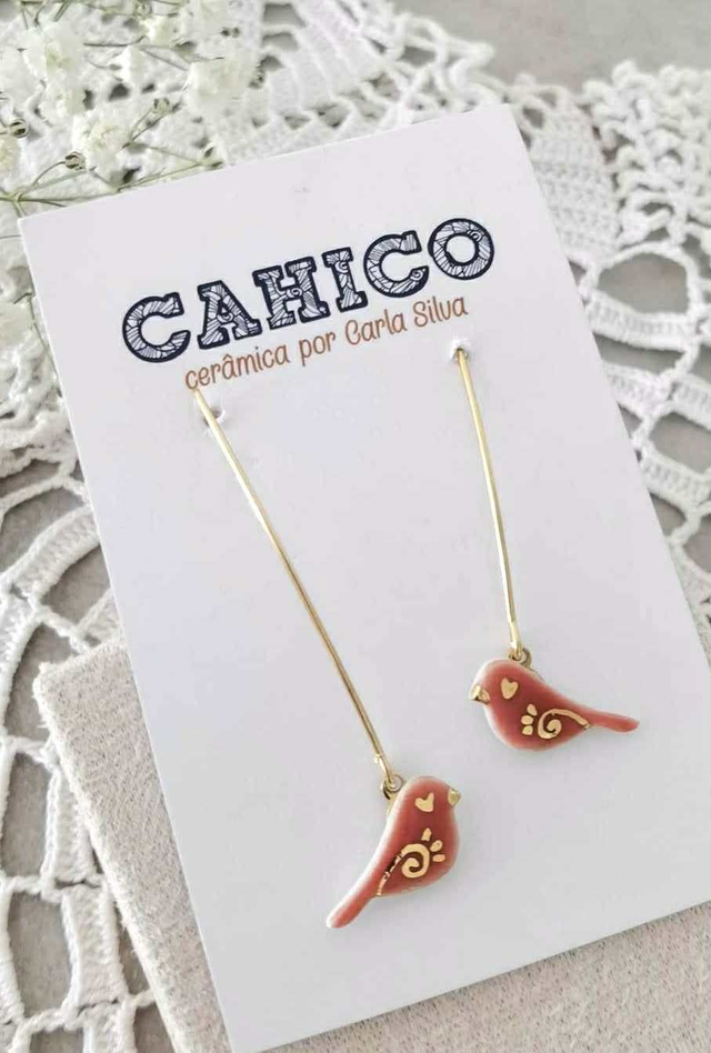 "Passarinhos" Brincos Compridos / Long Earings