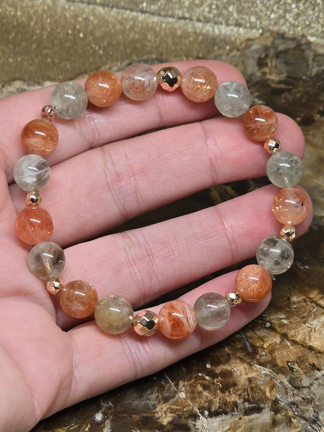 Bracelet Pierre de soleil qualité extra 1 cm 