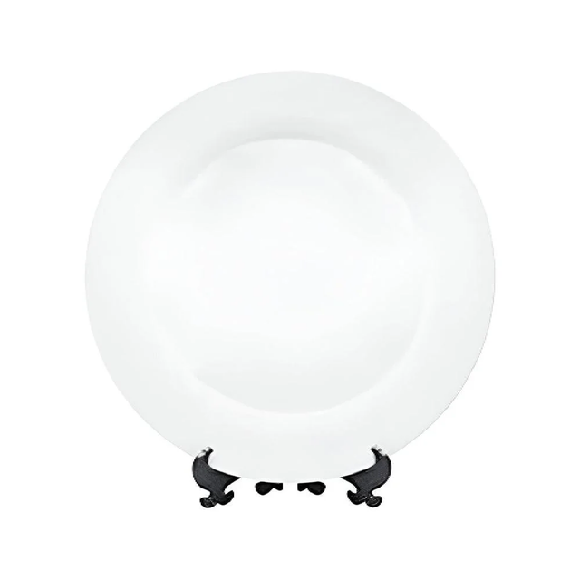 Ceramic White Plate with Stand