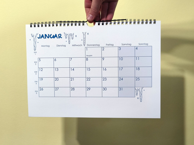 „No-nonsense Kalender“ - wall calendar 2026