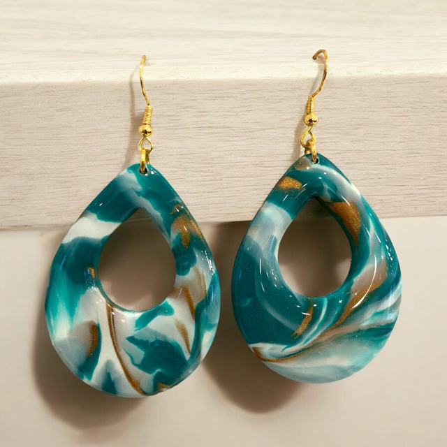 MAXI GOUTTES VERT/BLANC/OR