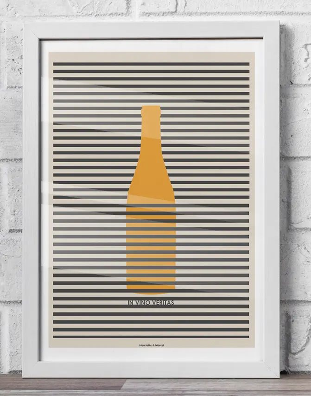 01 - Carte postale vin style vintage