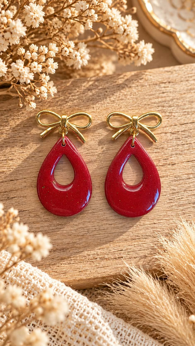 Boucles d’oreilles "Nœud Passion"